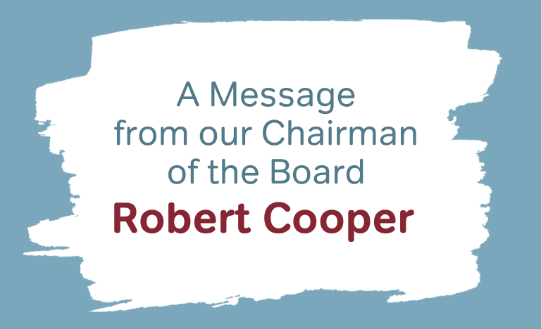 A message from our chairman of the Board
